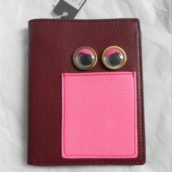 Y2K NWT Fossil Pink Rose Leather Phone Case Wallet CHIC - Picture 3 of 7